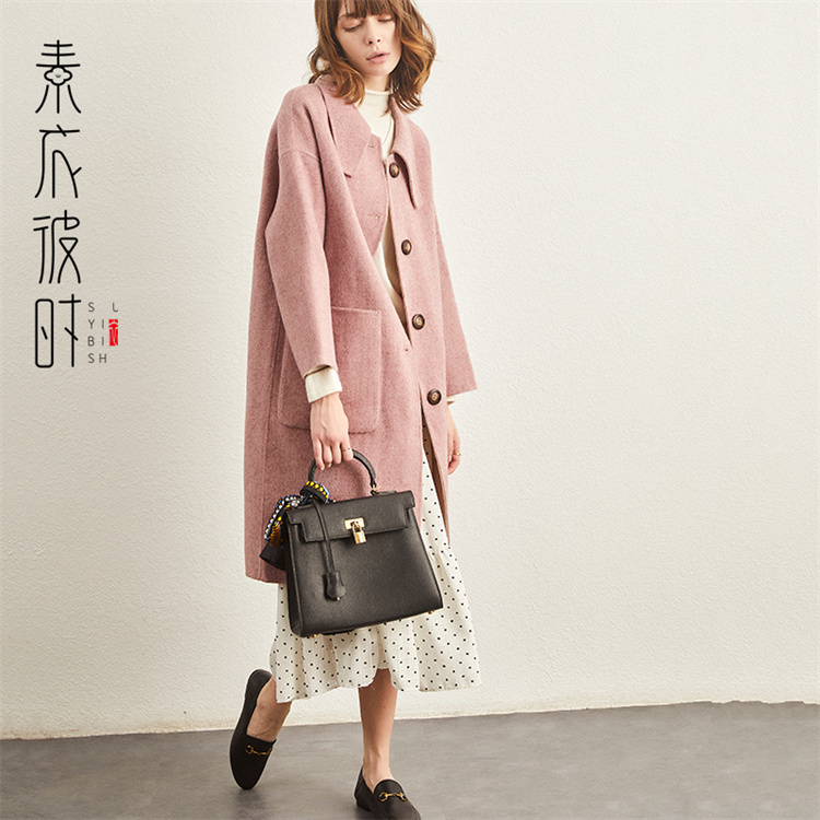 素衣彼时1621气质双面呢大衣服装裁剪图秋毛呢外套手工diy纸样板 - 图0