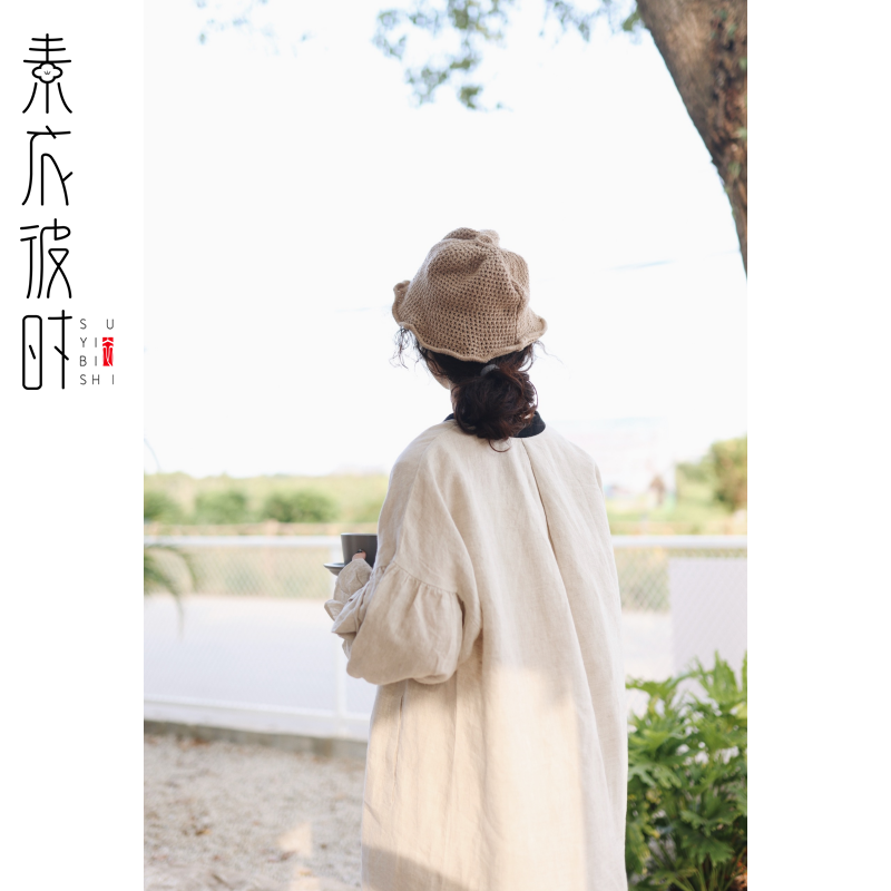 素衣彼时2664春秋女士森系复古娃娃裙服装纸样日系连衣裙裁剪样板-图2