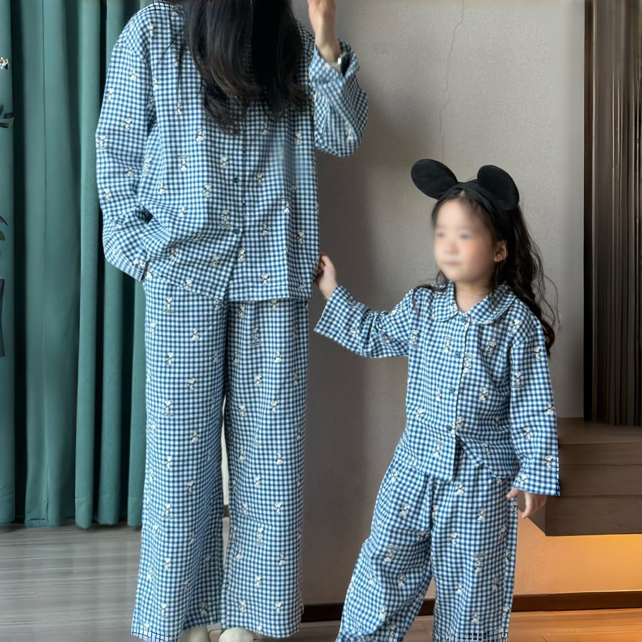 素衣彼时3714春秋亲子家居服套装纸样可爱舒适纯棉款长袖套装样板,淘宝优惠券,粉丝福利购,淘宝优惠卷