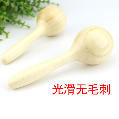 奥尔夫乐器专业沙锤儿童沙蛋沙锤摇铃幼儿园早教砂球原木沙球沙锤 - 图1