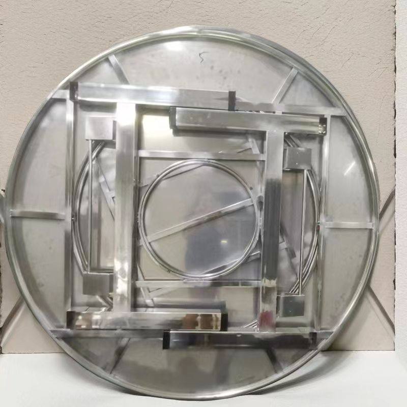 1.5米~2米特大特粗80方管桌脚不锈钢内置转盘带电磁炉圆桌折叠桌,淘宝优惠券,粉丝福利购,淘宝优惠卷