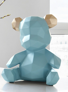 北欧风小熊客厅卧室床头柜摆件