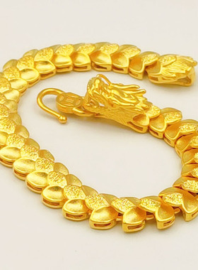 无男金合无复古仿真手链