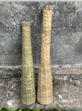 纯手工编制鱼篓老式装鱼篮