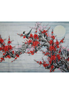 纯手绘报春图花鸟国画梅花装饰画