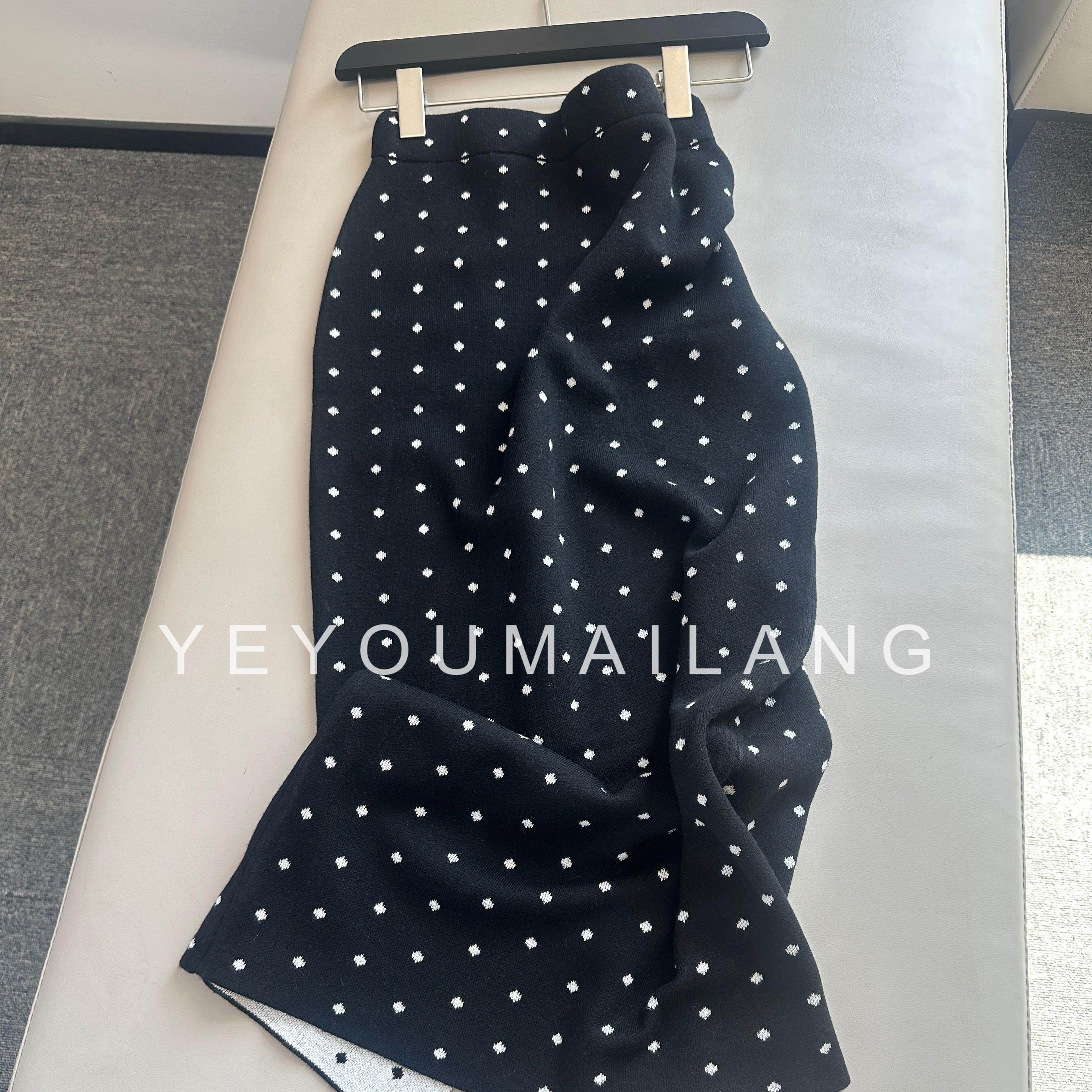 【miu系波点】波点丝光羊毛混纺包臀半身裙,淘宝优惠券,粉丝福利购,淘宝优惠卷