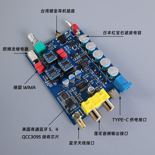 罗德雨BT94 PCM1794蓝牙6.2 解码器QCC3095 LDAC超CSR8675接收器 - 图0