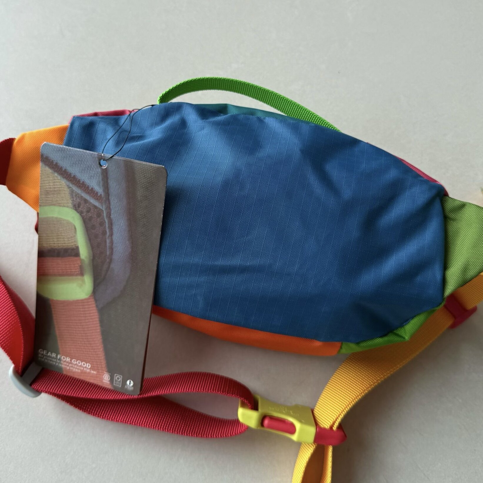Alpaca trendy brand dopamine color matching chest bag and waist bag