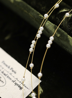 新中式满天星珍珠项链极细项圈   0.01KG