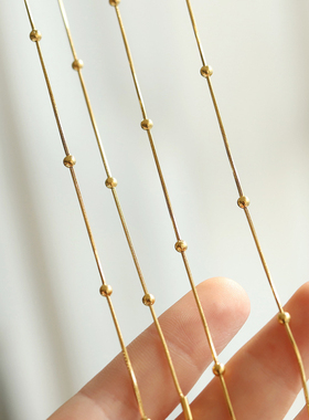 蛇骨圆珠小球项链锁锁骨链