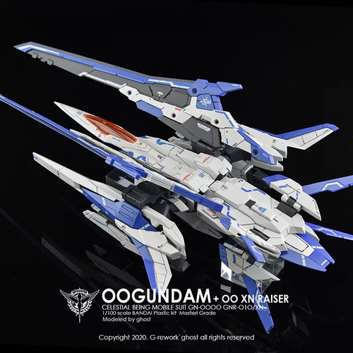 包邮 炎水贴 GHOST MG 限定 00强化 XN Raiser 00R 荧光 水贴 - 图2
