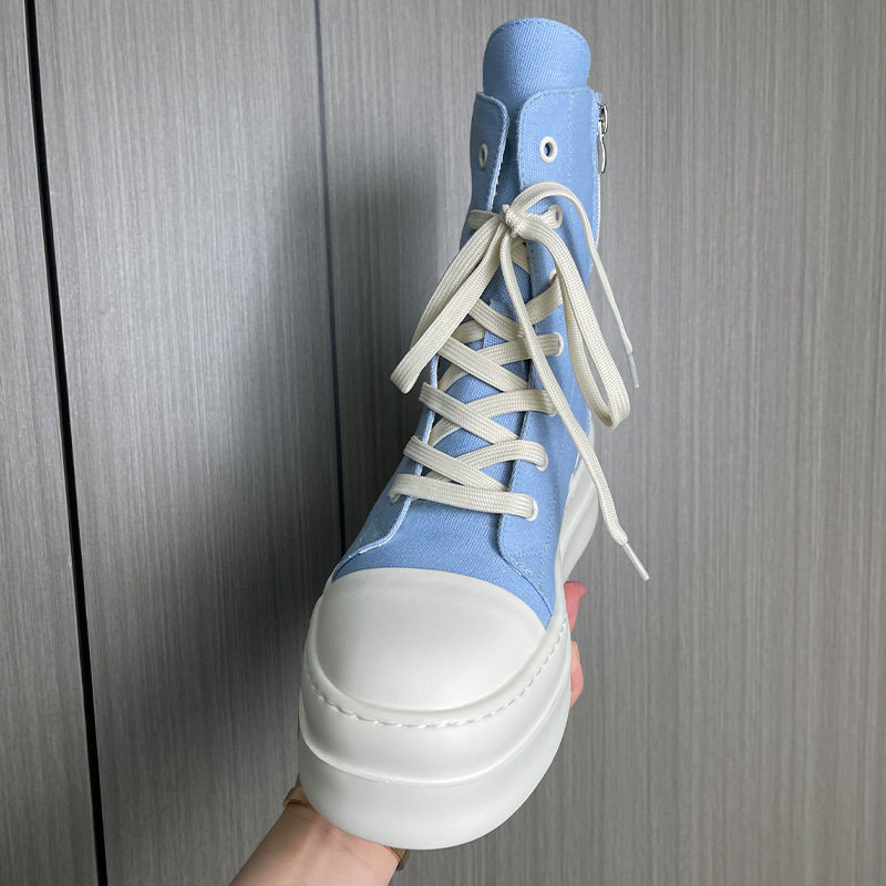 经典高帮潮鞋男网布鞋厚底增高板鞋时尚百搭网红短靴,淘宝优惠券,粉丝福利购,淘宝优惠卷