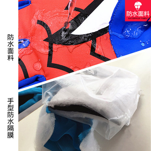 儿童防水手套迪士尼蜘蛛侠钢铁侠男孩冬户外玩雪保暖分指滑雪手套 - 图0