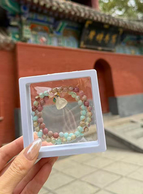 白马寺正品寿山石双圈莲蓬手串女