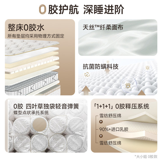 Yalan natural imported latex spring mattress