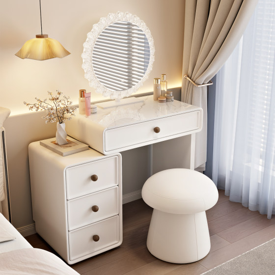 Small apartment dressing table 2025 new style mid-century style
