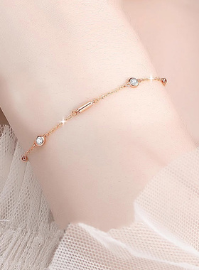 925纯银小蛮腰手链女生轻奢小众精致2024年新款情人节礼物送女友