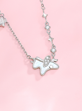 星空独角兽项链女款2025新款潮高级感轻奢小众精致吊坠礼物送女友