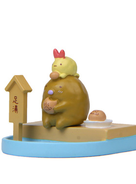 卡通创意立体树脂小猪足浴糕点美食园艺多肉花插插件居家装饰