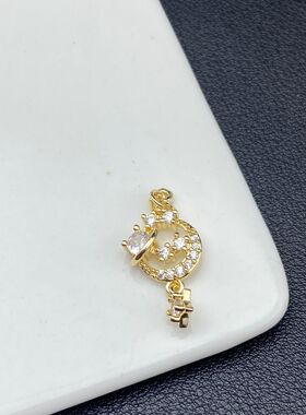 梦幻星河星球星星月亮水晶diy饰