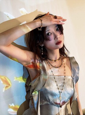 原创设计拉长石系列《文艺复兴时期的公主们》chocker手链全套