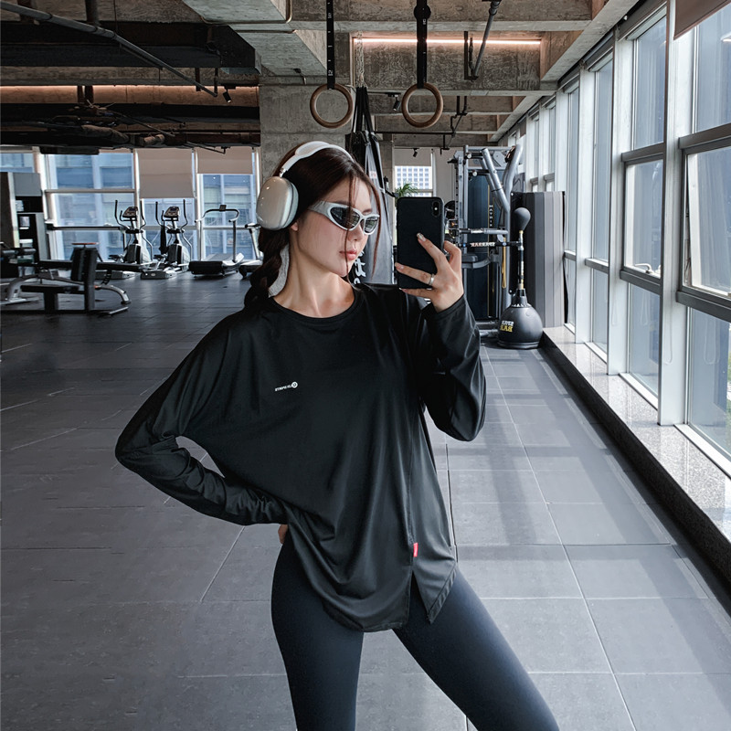 显瘦大码胖mm健身服女纯色宽松运动T恤速干跑步瑜伽服上衣遮屁股,淘宝优惠券,粉丝福利购,淘宝优惠卷