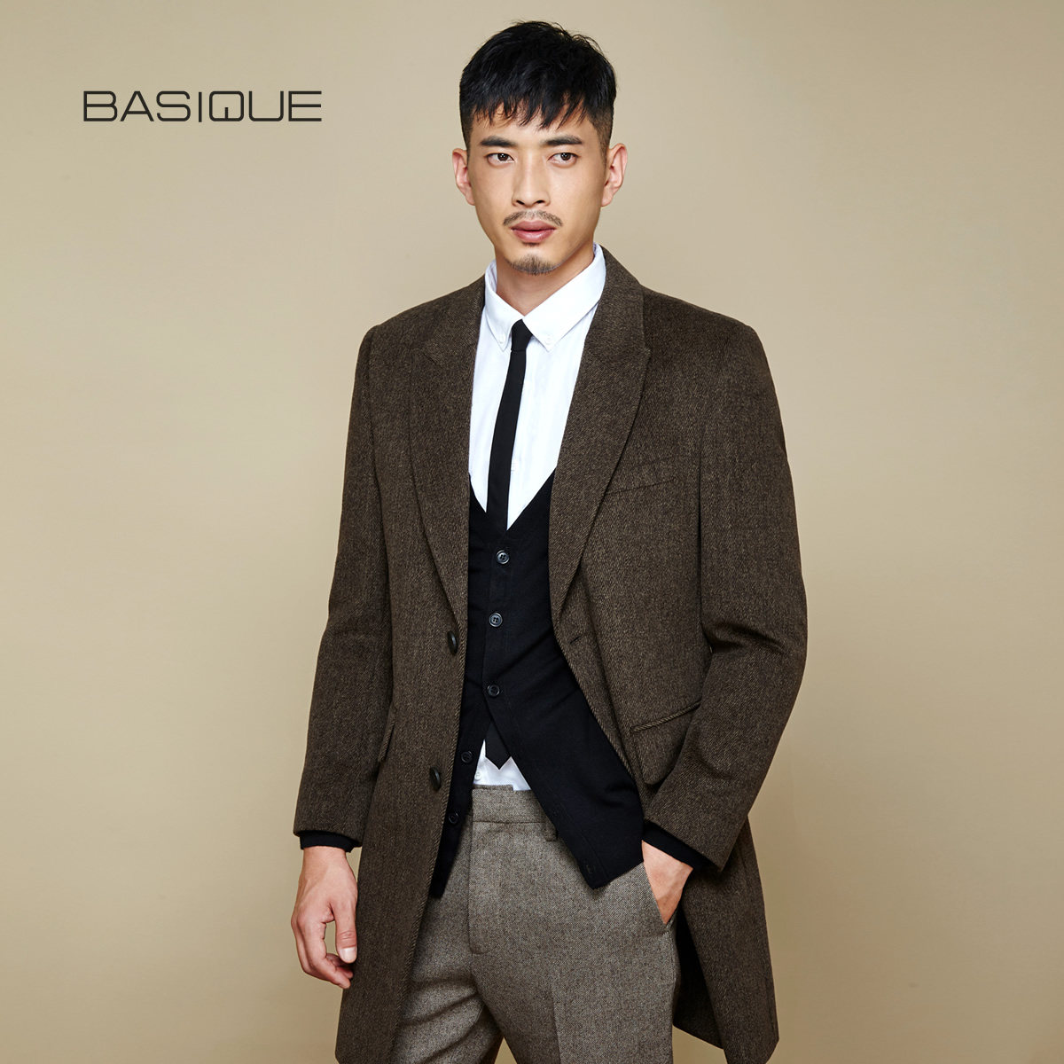 元本毛呢大衣男中长款英伦风冬季加厚呢子外套男士修身羊毛呢风衣,淘宝优惠券,粉丝福利购,淘宝优惠卷