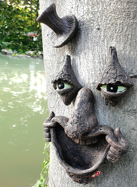 小丑跨境独立发光怪脸鸟器树脂