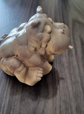 出水犀牛非洲装饰品管道池塘喷水器雕像水景树脂摆件花盆装饰户外
