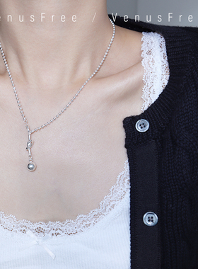 925纯银豆豆圆球锁骨链项链