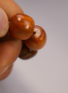 保真披毛犀手串老亚纹理清晰稀品收藏把玩文玩高端牛角手链