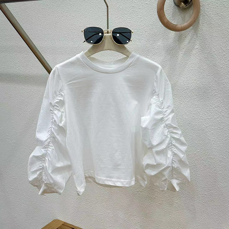 女童套装春秋季2025新款洋气时髦儿童装宝宝衬衫牛仔裤三件套秋装 - 图0