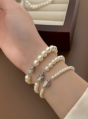 施家珍珠手链女轻奢小众高级感