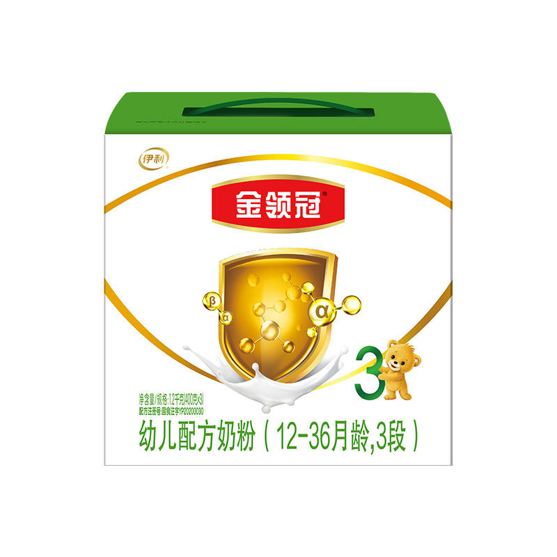 伊利金领冠三联基础3段1-3岁单盒 金领冠婴幼儿牛奶粉