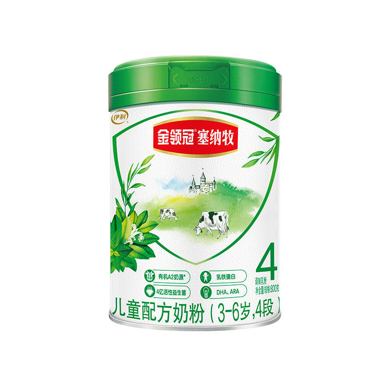 伊利金领冠塞纳牧4段3-6岁单罐 金领冠婴幼儿牛奶粉