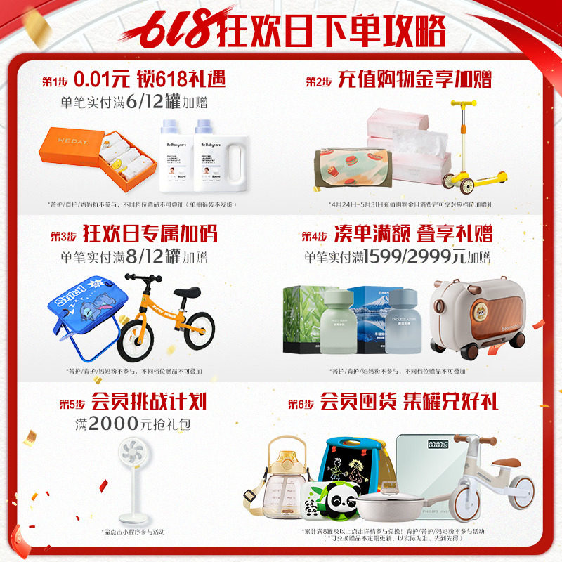 伊利金领冠珍护3段12-36个月婴幼儿A2生牛乳牛奶粉900g*6罐装三段