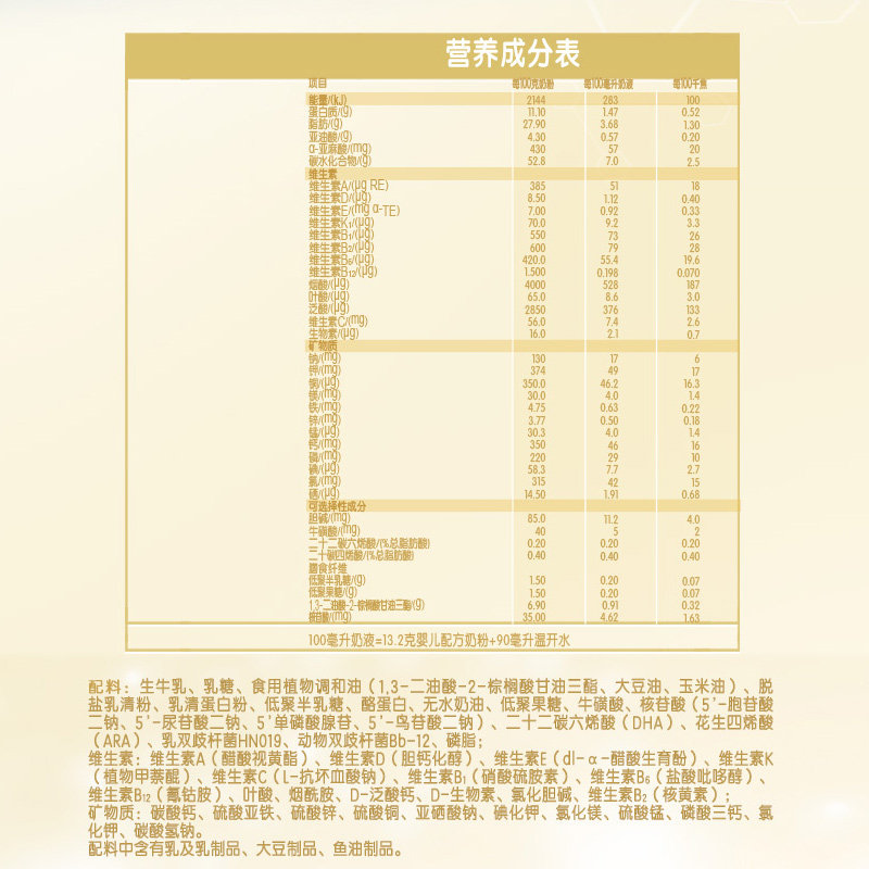 伊利金领冠珍护1段宝宝900g牛奶粉 金领冠婴幼儿牛奶粉