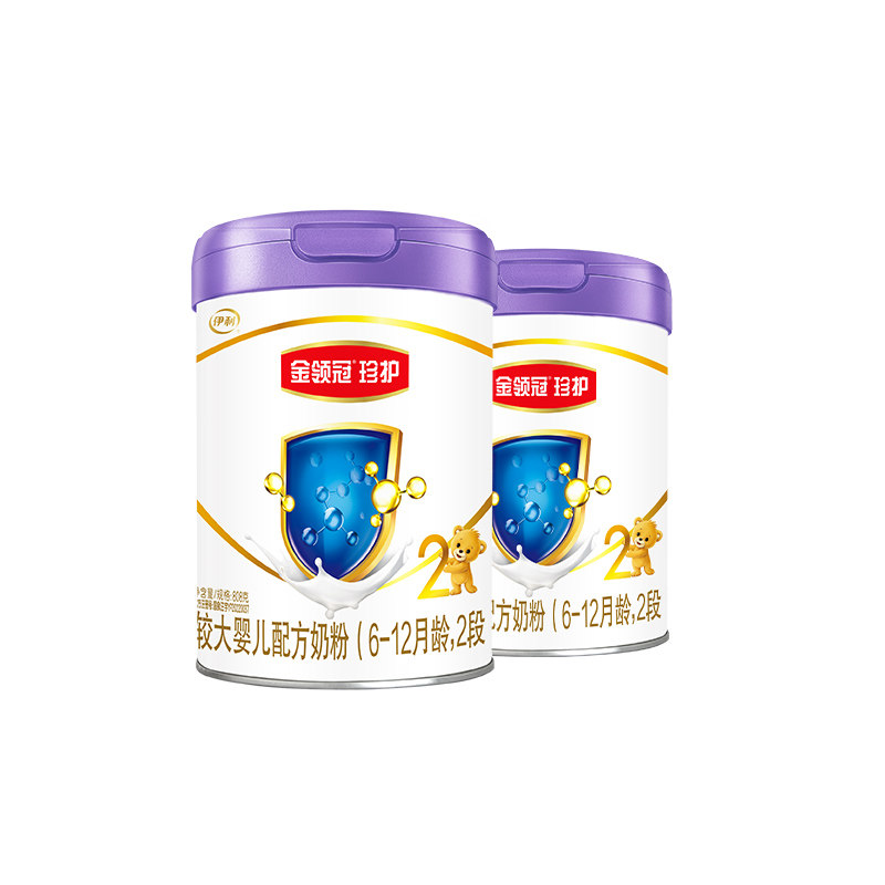 伊利金领冠珍护a2 2段808g*牛奶粉 金领冠婴幼儿牛奶粉
