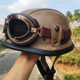 Extra large 60-67 head circumference personalized motorcycle half helmet