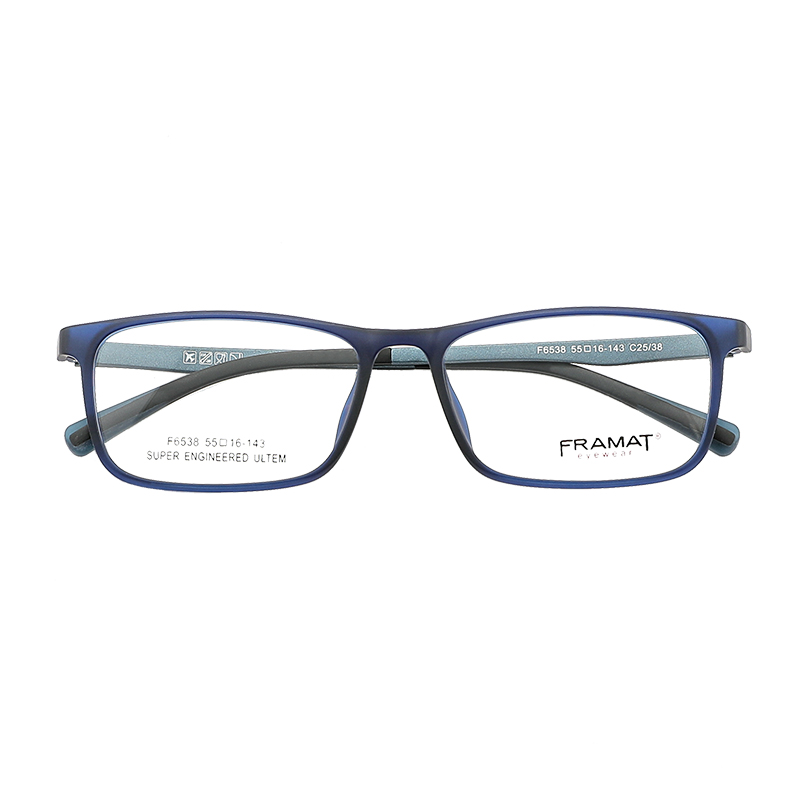 超轻钨碳配近视眼镜架男女全框眼镜可配度数方框眼睛架镜架F6538-图3