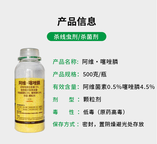 百农思达5%阿维噻唑膦根结线虫专用药黄瓜土壤消毒杀菌剂 - 图0