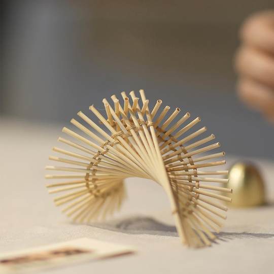 篾匠姑娘 竹帘风铃竹编DIY材料包非遗高端团建手工暖场庭院手作