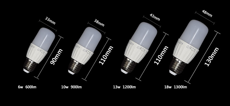 达祥之光led灯柱形灯泡6w10w13W18W e27大螺口螺旋代替小2U中性光 - 图1