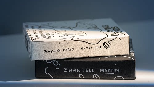 培根花切扑克 T11出品 Shantell Martin 黑白涂鸦 花切收藏纸牌 - 图0