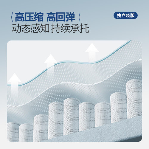 金海马乳胶弹簧床垫180x200家用卧室抗菌防螨护脊席梦思官方名牌 - 图2