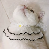 Кружевной слюнявчик, милый нагрудник для принцессы для приставной кровати, шерстяной чокер в форме цветка