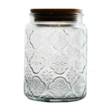 INS Wind Glass Can Vintage Retro Old -Модный бегония стеклянный стеклянный бак пищевой запечатанный бак с конфеткой