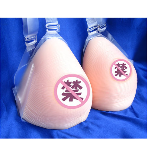 苾美 硅胶假乳房连体义乳假胸 伪娘500克三角形假乳 - 图0