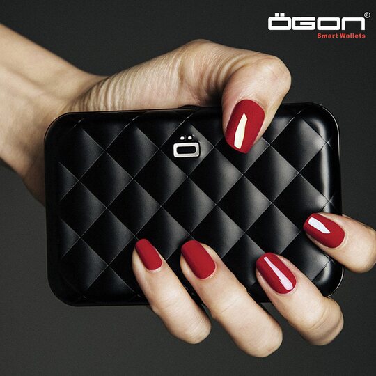 French ogon card holder rfid anti-theft female personalized diamond shape