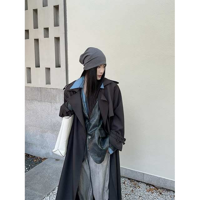 PAPERLLL Xinjian fake two-piece leather jacket women's 2025 new loose casual high-end jacket short coat PAPERLLL Xinjian fake two-piece leather jacket women's 2025 new loose casual high-end jacket short coat